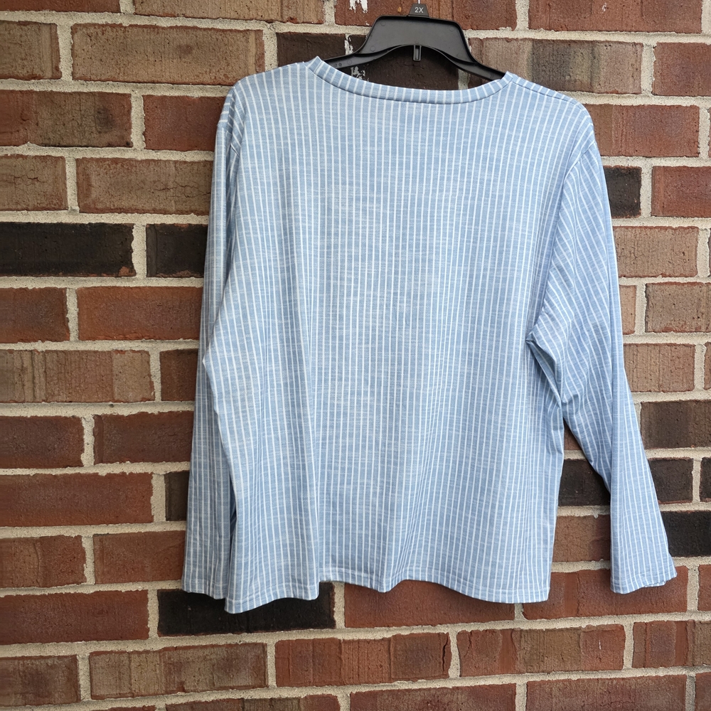 Blue Striped Women's Top - Picture 5 of 5